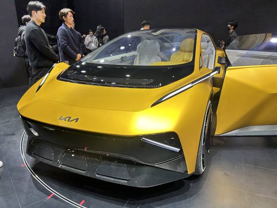 Kia’s Vision Meta Turismo concept car was unveiled on Dec. 5. [SARAH CHEA]