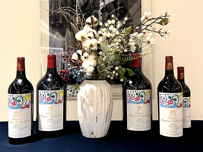 샤토 무통 로칠드 2023 아트 레이블. 에노테카코리아 제공