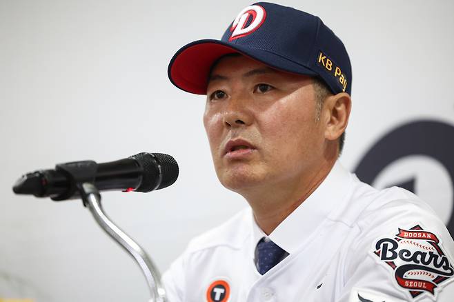 김원형 두산 감독. 연합뉴스