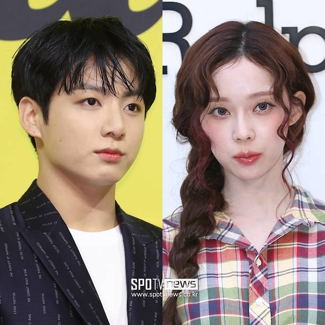 ▲ 방탄소년단 정국(왼쪽), 에스파 윈터. ⓒ곽혜미 기자