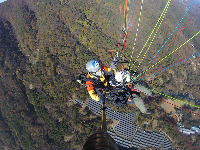 합천 대암산 활공장 패러글라이딩 / 사진= 문서연 여행+ 기자