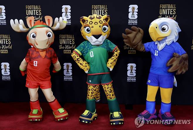 2026 북중미 월드컵 마스코트 [EPA=연합뉴스]