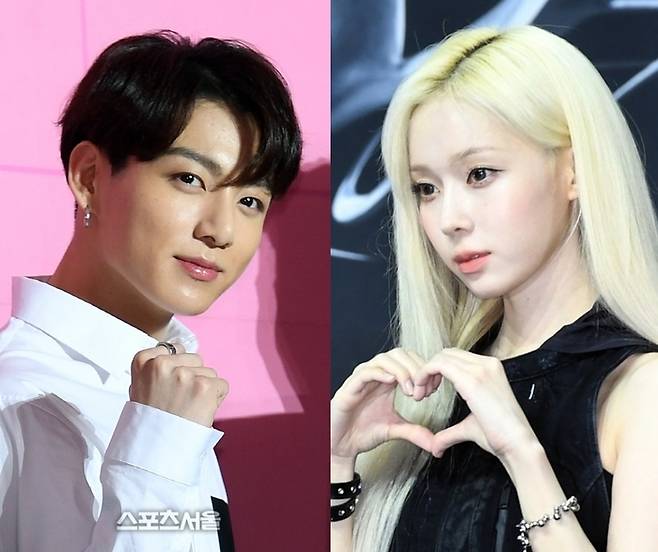 방탄소년단 정국(왼쪽), 에스파 윈터. 사진 | 스포츠서울DB