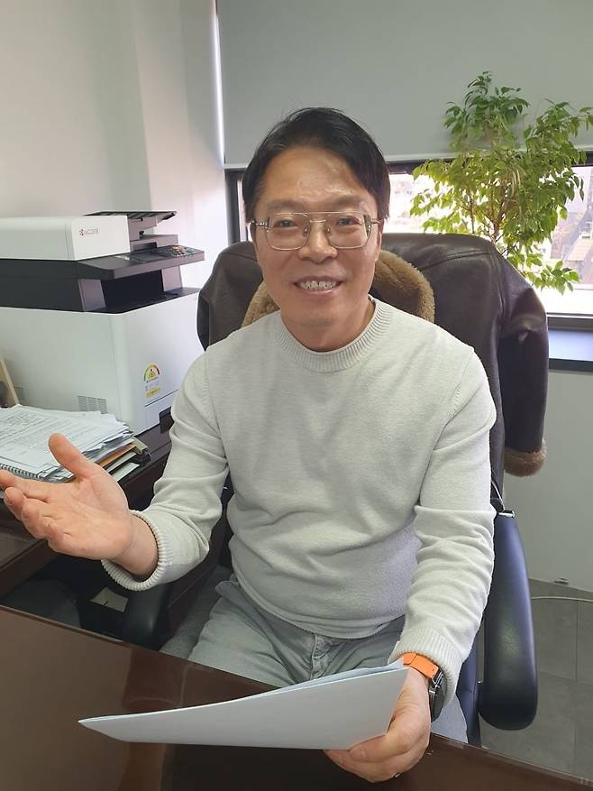 이돈구 부사장이 주주친화책에 대해 설명하고 있다. 윤현주 기자