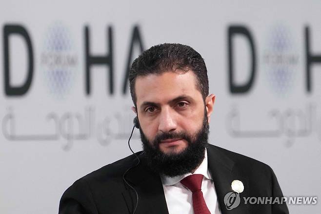 아메드 알샤라 시리아 임시대통령 [AFP 연합뉴스 자료사진. 재판매 및 DB 금지]