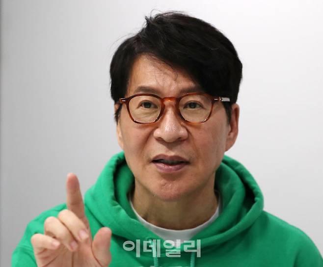 문성후 박사가 이데일리와 인터뷰를 하고 있다. (사진= 김태형 기자)