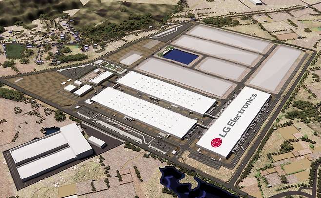 인도 스리시티 가전공장. LG전자 제공