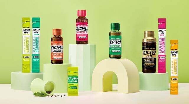 HK이노엔의 숙취해소제 컨디션. 약 3500억원 규모로 추정되는 국내 숙취해소제 시장에서 약 40%의 점유율을 기록하고 있다. [HK이노엔]