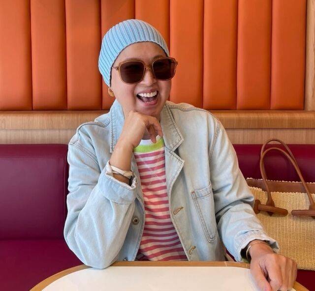 박미선이 유방암 투병 당시 모습을 공개하며 환우들에게 응원의 메시지를 전했다. / 박미선 인스타그램