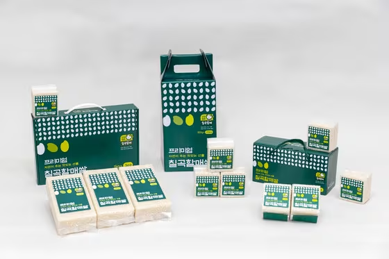 소포장 형태의 칠곡할매쌀. 사진 제공=칠곡군