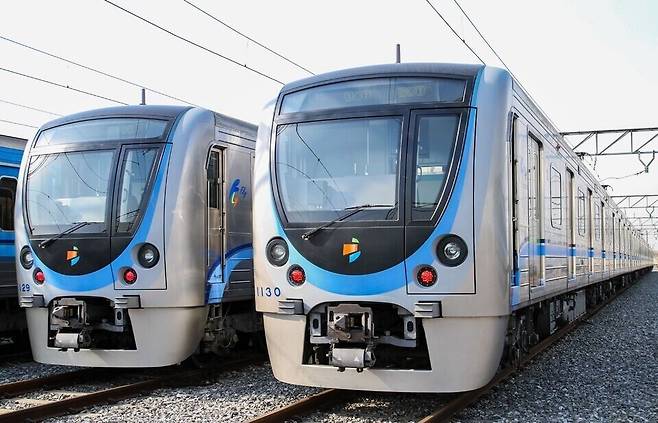 ▲ 인천도시철도 전동차 모습. /사진제공=인천시