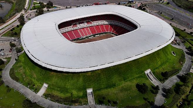 한국이 북중미 월드컵 조별리그 1, 2차전을 치르게 될 과달라하라의 아크론 스타디움. 사진=AFPBBNews