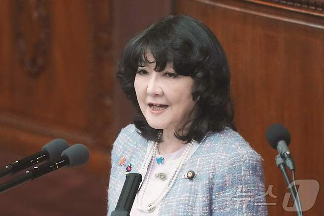 가타야마 사츠키 일본 재무상. 2025.12.8 ⓒ AFP=뉴스1