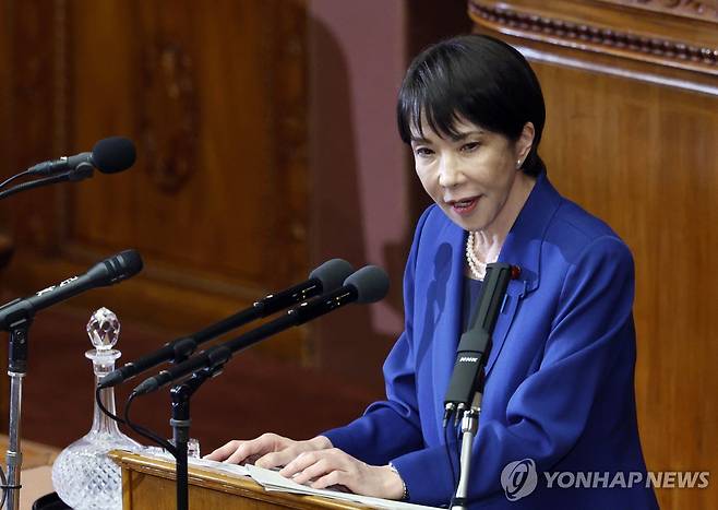 다카이치 사나에 일본 총리 [EPA=연합뉴스 자료사진. 재판매 및 DB 금지]