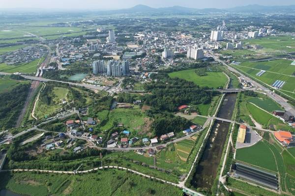 고대 군사요충지였던 삼례토성 원경. /완주군 제공