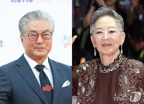 한지일(왼쪽), 김지미ⓒ 뉴스1