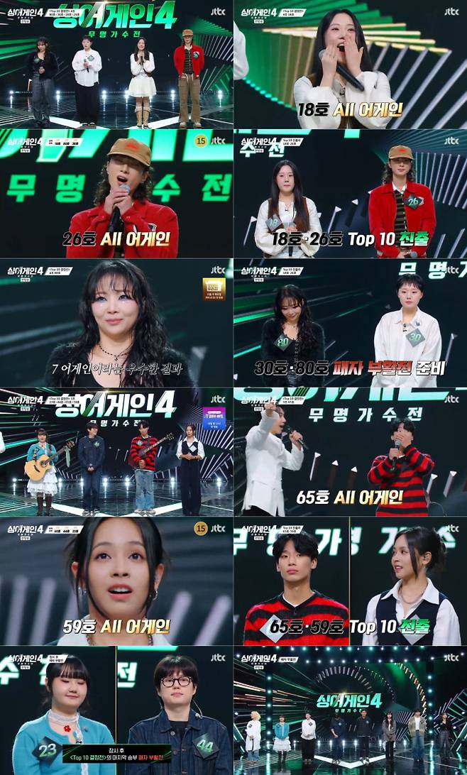 ‘싱어게인4’ TOP10 진출자 공개 (제공: JTBC)