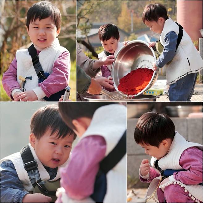 ‘슈돌’ 은우·정우, 고추장 담기 도전 (제공: KBS2)