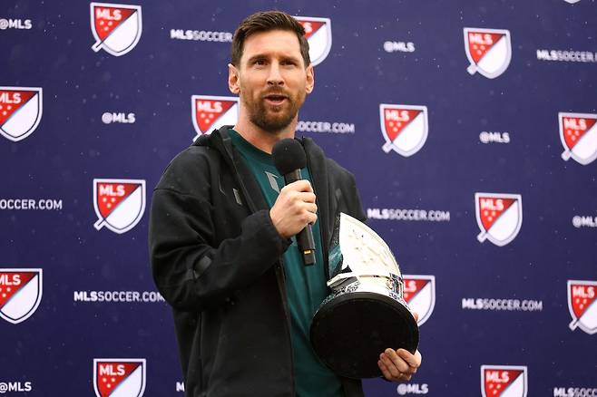 Lionel Messi is the first player in history to win two consecutive MLS MVP awards. AFP Yonhap News