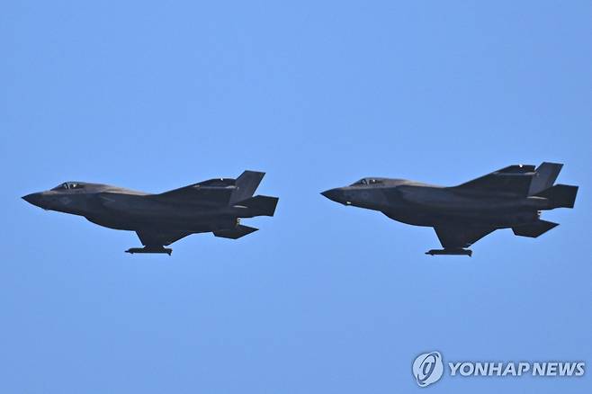 미국 해병대가 운영하는 F-35B 전투기 [AFP 연합뉴스 자료사진. 재판매 및 DB 금지]