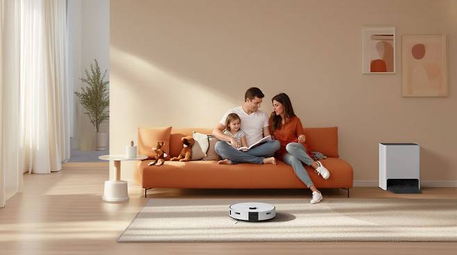 삼성전자 로봇청소기 ‘비스포크 스팀’.(사진=삼성전자)
