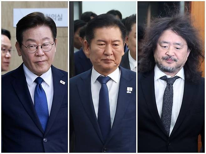 이재명 대통령과 정청래 더불어민주당 대표, 유튜버 김어준 씨(사진 왼쪽부터) ⓒ뉴시스