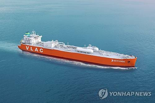 HD한국조선해양 초대형 암모니아 운반선 [HD한국조선해양 제공]