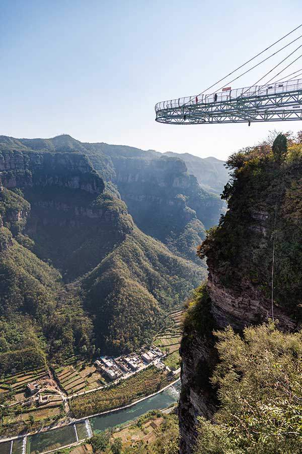 아시아에서 가장 높다는 유리 전망대.