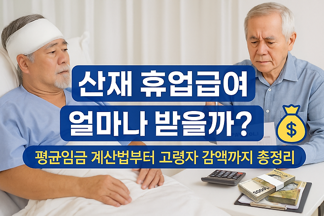 산재 휴업급여 얼마나 받을까 평균임금 계산법부터 고령자 감액까지 총정리