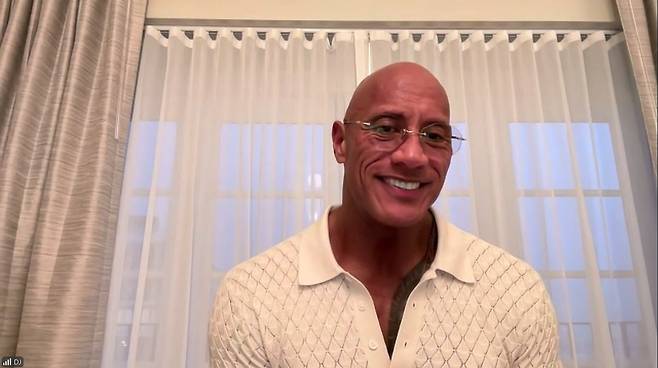 YTN과의 단독 인터뷰에 나선 드웨인 존슨