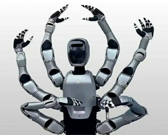 중국 메이디그룹이 최근 팔이 6개 달린 휴머노이드 로봇 ‘미로 유’를 공개했다. (사진=메이디 그룹)