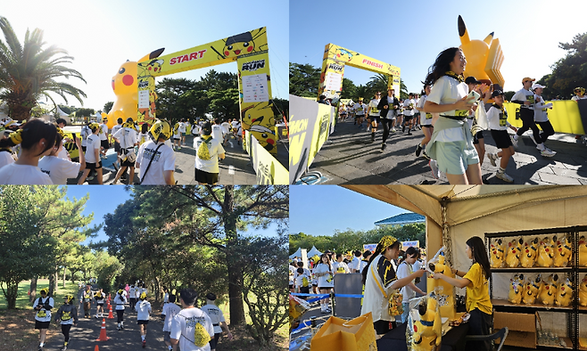 지난 10월 ‘포켓몬 런’이 진행된 중문관광단지 현장. 러닝을 중심으로 이동·체험·소비가 이어지면서 관광 동선이 확장됐다. (제주관광공사)