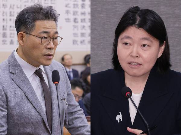 백해룡 경정(왼쪽)과 임은정 서울동부지검장. 연합뉴스