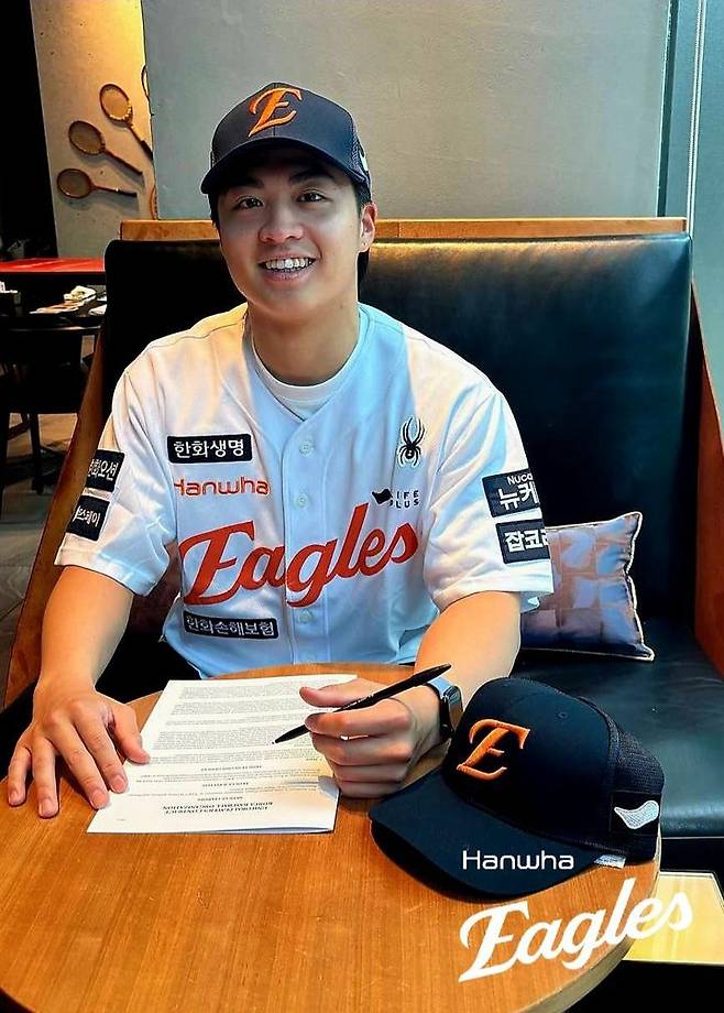 [서울=뉴시스] 프로야구 한화 이글스가 2026시즌 아시아쿼터 선수로 영입한 대만 출신 왕옌청. (사진=한화 이글스 제공) 2025.11.13.  *재판매 및 DB 금지