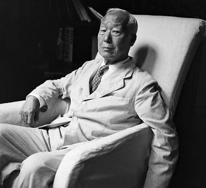 1950년 7월 촬영한 것으로 추정되는 일흔다섯의 이승만 대통령. Gettyimage