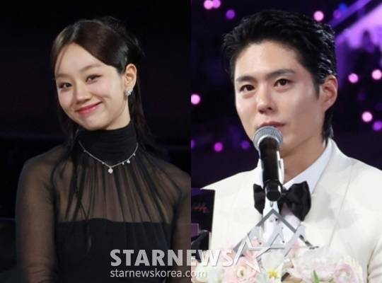 혜리(왼쪽)와 박보검 / 사진=김진경 기자