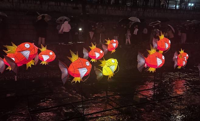 황금 잉어킹 존재감이 대단하다 (사진=홍수민 기자)