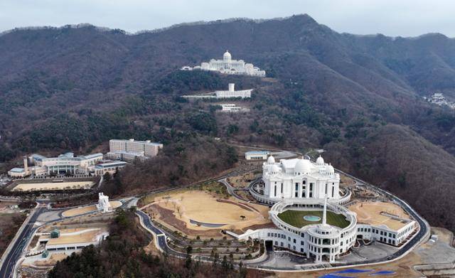 10일 경기 가평군 설악면에 위치한 통일교 천정궁 모습. 뉴스1