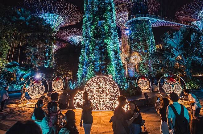 Supertree Grove at Gardens by the Bay (Christmas Wonderland)
