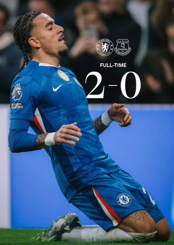 첼시 귀스토가 14일(한국시간) 영국 런던 스탬포드 브릿지에서 열린 에버턴과 EPL 16라운드 홈경기에서 1-0으로 앞선 전반 45분 추가골을 터트린 뒤 기뻐하고 있다. 사진출처│첼시 SNS