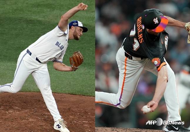 트레이 예세비지(왼쪽)와 타일러 로저스. /AFPBBNews=뉴스1