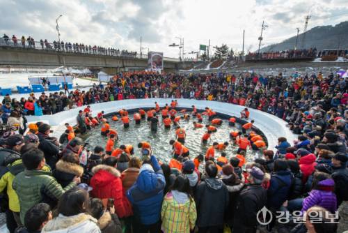 ◇산천어 맨손잡기