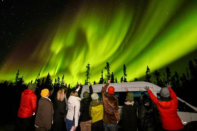 뭉치면 기쁨 두배, 오로라 단체관람