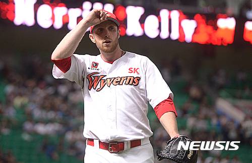 SK 시절 켈리. /사진=뉴시스