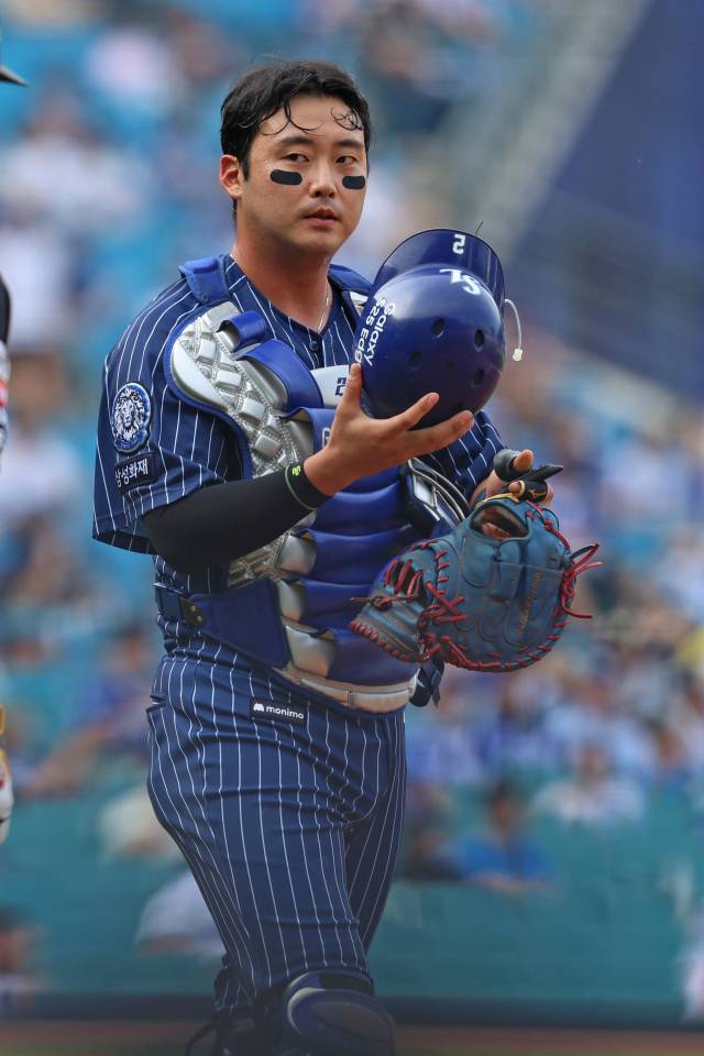 삼성 라이온즈의 김재성. 삼성 제공