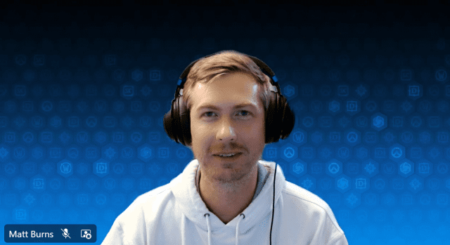 블리자드 맷 번스 리드 내러티브 디자이너.