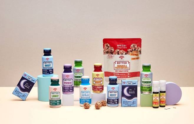 동화약품의 퍼스널 건강케어 브랜드 '배러(BETTER)' 제품 이미지. 동화약품