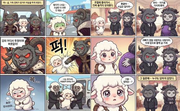 몽글이 웹툰의 한 장면. [사진=전우원 인스타그램]