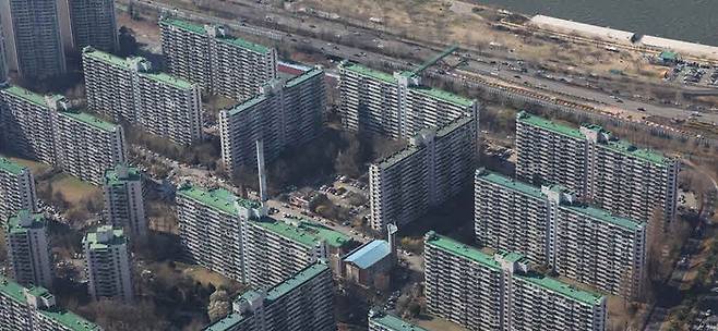 재건축 추진 중인 서울 송파구 잠실주공5단지 전경 [사진출처=연합뉴스]