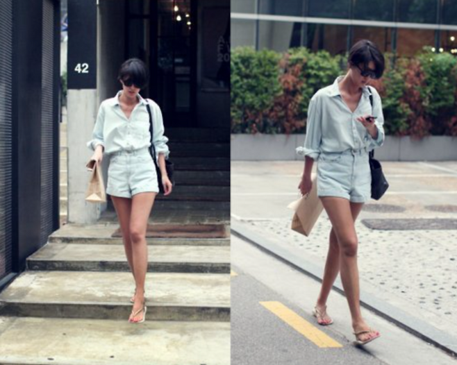 최근 한 온라인 커뮤니티에 ‘연예인 실물은 넘사라는 걸 느끼게 해주는 사진’이라는 제목과 함께 홍진경의 길거리 사진이 올라왔다.  / 사진 = 온라인 커뮤니티